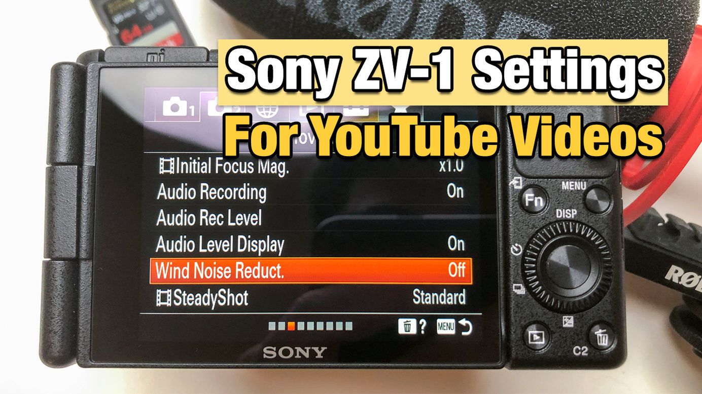 Sony ZV-1 Settings For YouTube Videos